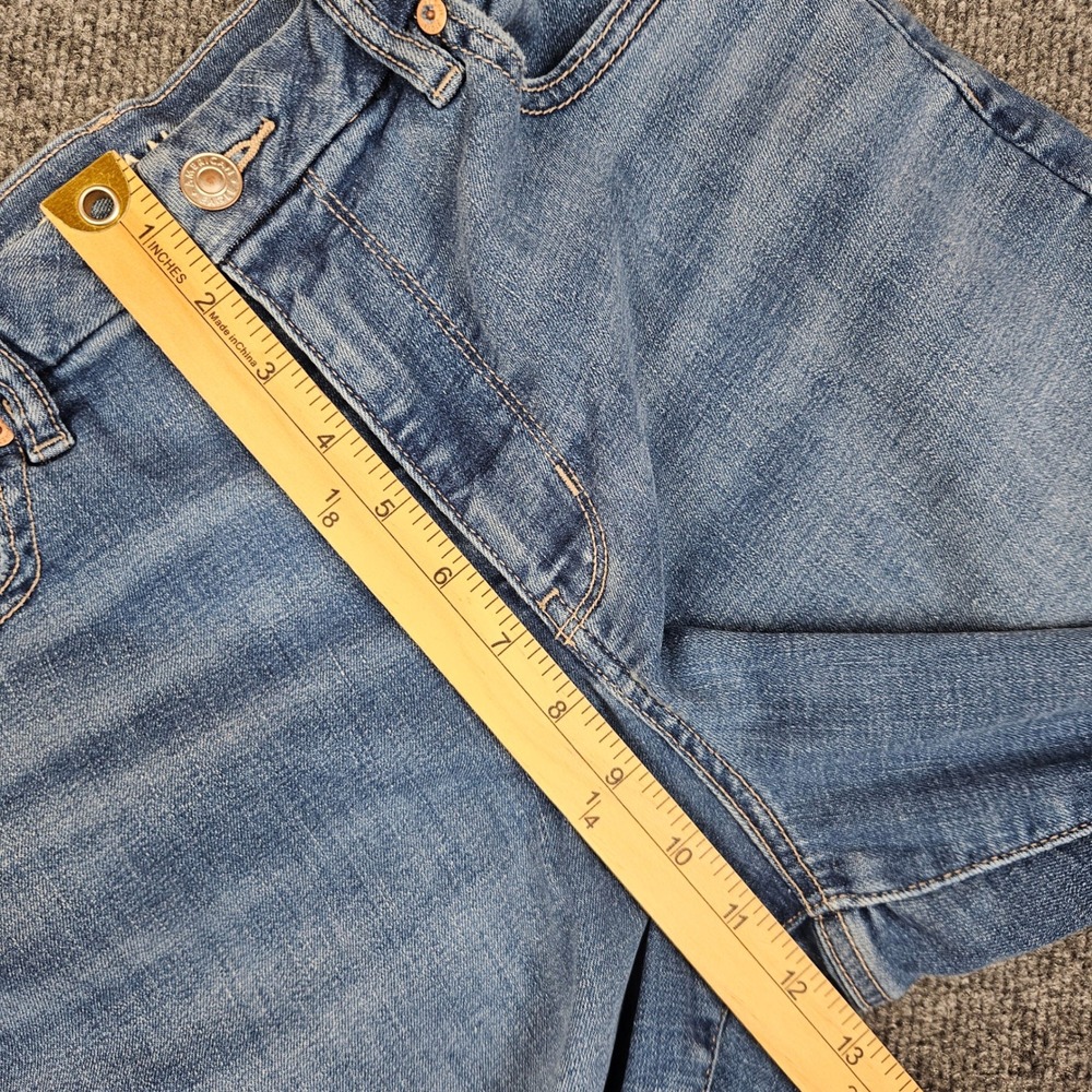 American Eagle Curvy Super High Rise Flare Jeans Women's 10 SHORT Stretch - Picture 5 of 11